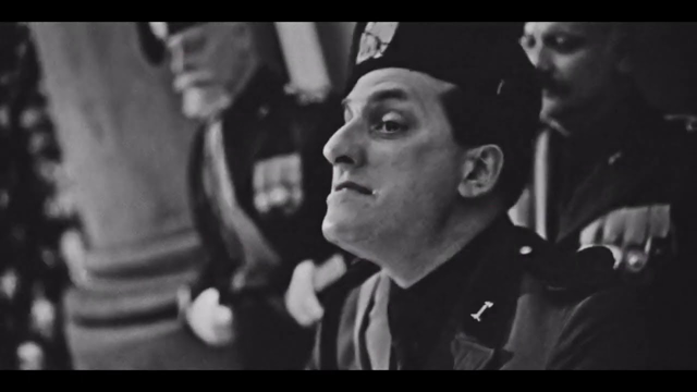 Speech from the balcony - scene from Mussolini: Son of the Century