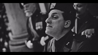 Speech from the balcony - scene from Mussolini: Son of the Century