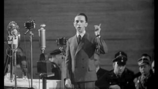 Joseph Goebbels speech 1933