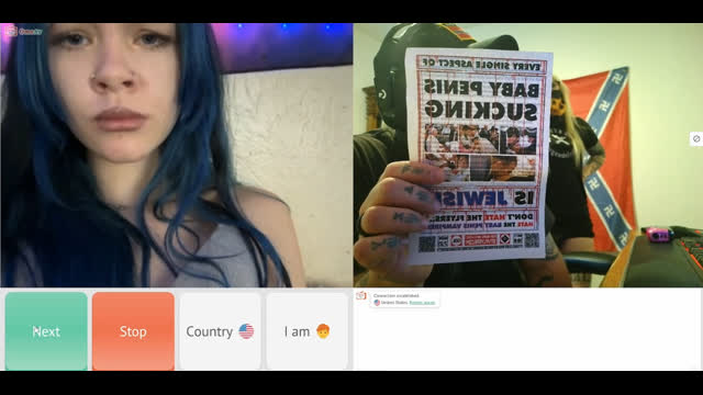 MR. AND MRS. DIXIEWAFFEN JPILL BLUE HAIRED BITCH