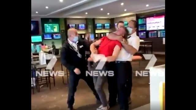 Choked For Not Wearing a Muzzle