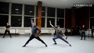 White Power dance. Georgian War dance. New Generation Of Sukhishvili Сухишвили 22.02.2017