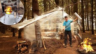 Building 10-Person, 10-Minute, $10, Emergency Cabin!