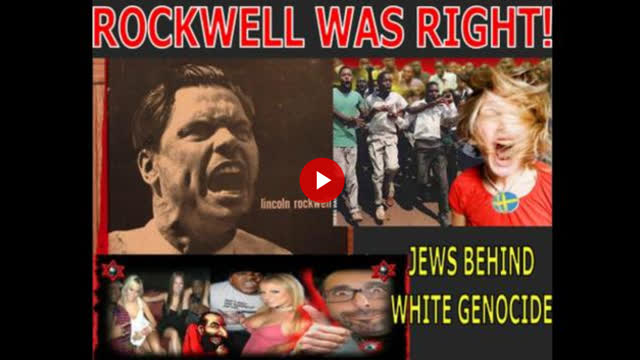 JEWS MANIPULATE BLACKS FOR COMMUNIST TYRANNY AND WHITE GENOCIDE - George Lincoln Rockwell