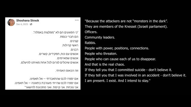 Daughter of Israeli Minister Found Dead After Exposing Paedophile Network in Israel