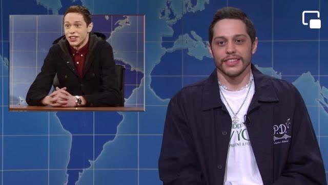 Jew Pete Davissonâ€™s final SNL appearance: First line is Jewish anti-white trash