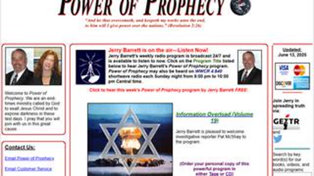 Power Of Propechy with Jerry Barret - Information Overload (Volume 19)