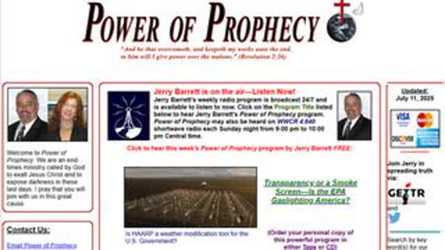 Power Of Prophecy w/ Jerry Barret - Transparency or a Smoke Screen—Is the EPA Gaslighting America?