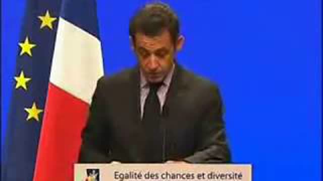 Sarkozy: Challenge of the 21st Century: Racial Interbreeding (FRANCAIS, intro anglais)