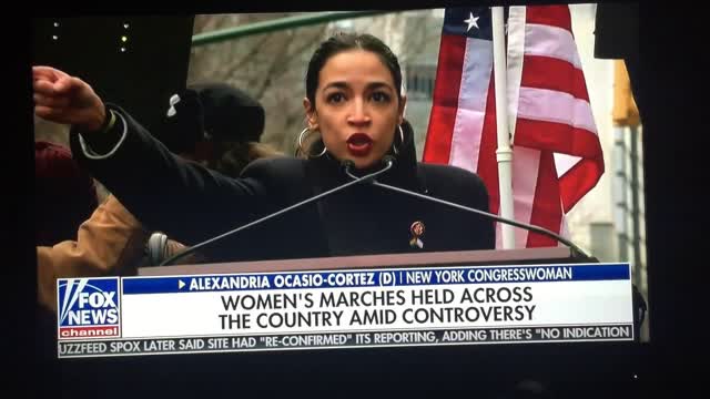 WHITE GENOCIDE NOW sign proudly carried at 2019 "Women's March." No one cares