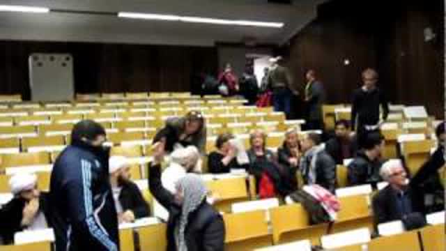 Muslim extremists cancel university lecture  in Antwerp, Belgium