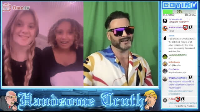 Ice Queen White Zoomer Girl has No Sympathy for Mixed Race Girl Next to Her on HandsomeTruth OME Stream