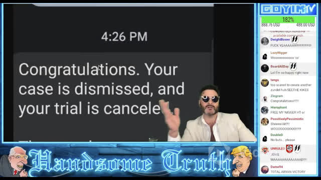 HANDSOMETRUTH ANNOUNCES THAT HIS LITTERING CHARGE HAS BEEN DROPPED