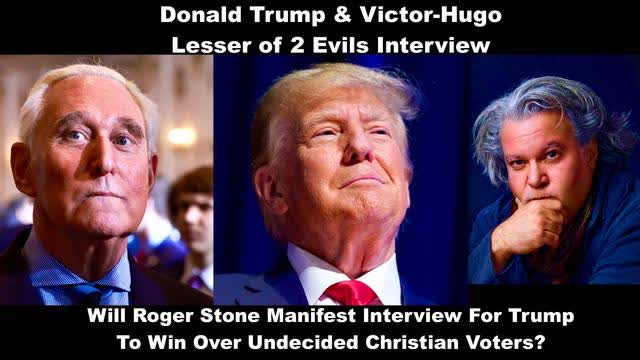 Roger Stone Asked To Manifest Trump Interview With VictorHugo To Win Over Undecided Christian Voters