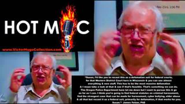 Jim Fetzer Caught On Hot Mic Conspiring To Kill Free Speech Press Using Oregon Police Criminal Claim