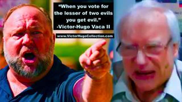 REMINDER Controlled Opposition Alex Jones Jim Fetzer Told Audience Vote For Lesser Of 2 Evils Trump