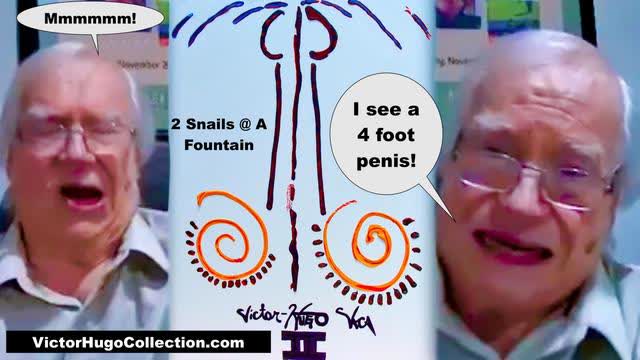 Is Jim Fetzer Closeted Homosexual With Dementia Who Sees 4 Foot Penis In Abstract Art Of Victor Hugo