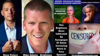 Stew Peters Victor Hugo Monika Schaefer Mike Adams Brighteon Expose Censorship In Alt News Media