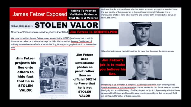 Stolen Valor Jim Fetzer Exposed As Project Pogo GateKeeper During Infamous Debate With Victor Hugo