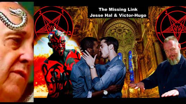 Missing Link Jesse Hal Victor Hugo Satanic Christians Embrace Synagogue Of Satan Depopulation Plan