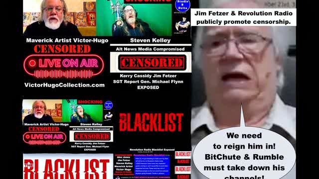 Steven Kelley Victor Hugo Bare Jim Fetzer Revolution Radio Truth Tellers Blacklist Kills Free Speech