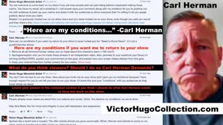 Jim Fetzer Brian Davidson Shill Carl Herman Sets Censorship Conditions For Victor Hugo Then Cowers