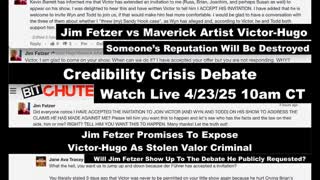 Jim Fetzer Publicly Requests Accepts Victor Hugo LIVE Debate Set April 23 2025 10 AM Central Time