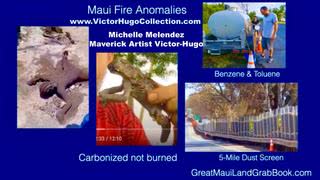 Maui Fire Anomalies Directed Energy Weapons Lahaina Hawaii Land Grab Michelle Melendez Victor Hugo