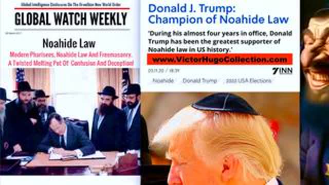 Traitor Trump Installed To Destroy USA Using Noahide Laws Synagogue Of Satan Hidden Agenda