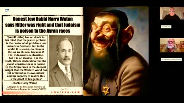 Rabbi Harry Waton Says Hitler Was Right Judaism Is Poison To Aryan Races Russell Winter Victor Hugo