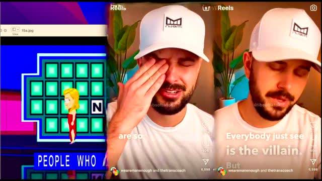 Pussification Of Western Men Personified In TransWoman Crying About How Hard It Is To Be A Man