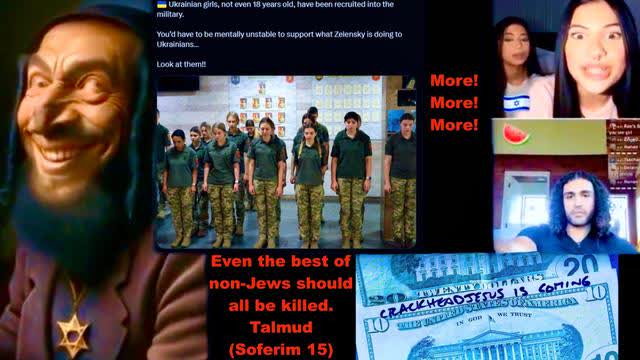 Jewnited Slaves Of Israel Sell Soul Currency So Jews Can Kill Christians In Ukraine Palestine USA