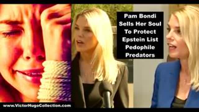 Pam Bondi Sells Her Soul To Protect Epstein List Pedophile Predators Synagogue Of Satan Israel Trump