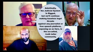 Jim Fetzer Russ Winter Bill Bonitati Admit Judicial System Is Rigged While Threatening Legal Action