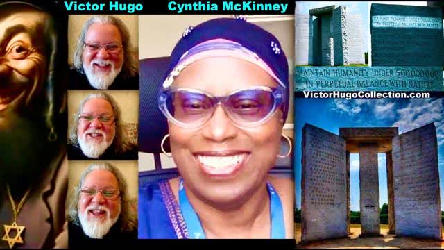 Georgia Guidestones Depopulation Plan Covid Vaccine Death Sentence DEI Cynthia McKinney Victor Hugo