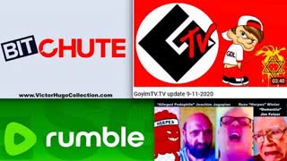 Tainted Jim Fetzer Russ Winter Joachim Jagopian Vow To Censor Victor Hugo On GoyimTV Rumble BitChute