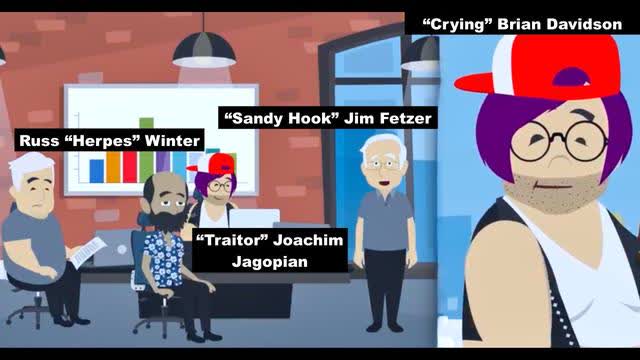 Jim Fetzer Brian Davidson Joachim Jagopian Russ Winter Become Cartoon In Running Joke Punchline