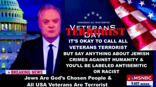 MSNBC Lawrence ODonnell Says Veterans Are Terrorist As Synagogue Of Satan Israel AIPAC Destroy USA
