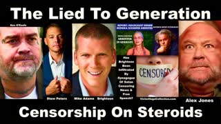 Stew Peters Alex Jones Mike Adams Ken OKeefe VictorHugo Monika Schaefer Expose Censorship On Steroid