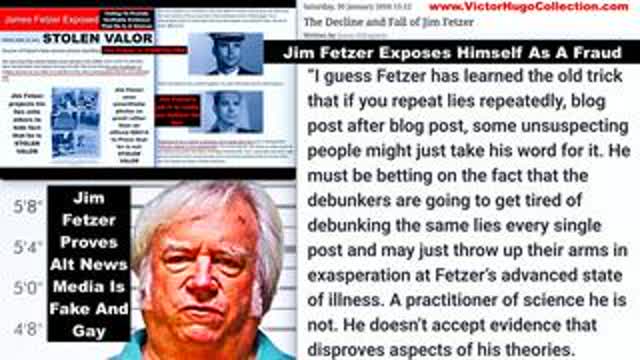 Jim Fetzer Hides His Stolen Valor Failure To Provide DD214 By Slandering Proven Veteran Victor Hugo
