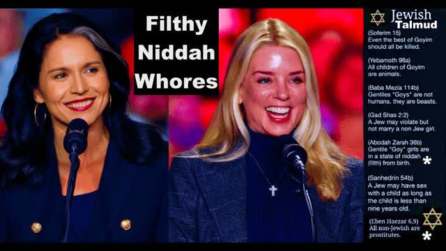 Tulsi Gabbard Pam Bondi Are Filthy Niddah Whores According To Jewish Talmud Michael Decon VictorHugo