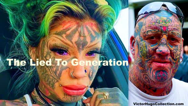 Tattoos Nihilistic Lied To Generation Desecrates The Image Of God Abdiel LeRoy Victor Hugo