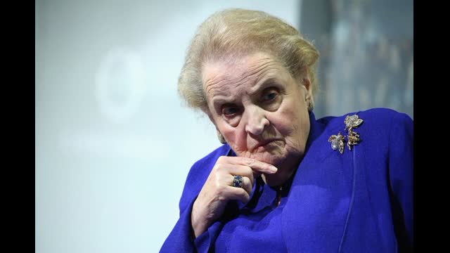 Jewess demon Madeleine Albright - The deaths of 500,000 Iraqi children was worth it for Iraq's non existent WMD's