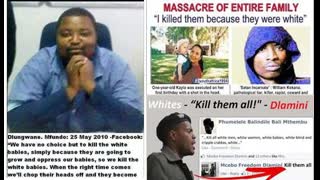 S.Africa: Blacks who openly talk about killing all the Whites