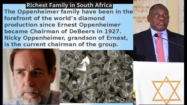 The Jews who owned South Africa & control much of Africa: The Oppenheimers