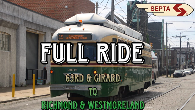 SEPTA 2003-04 Brookville PCC III #2327 On Route 15! (FULL RIDE)