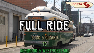 SEPTA 2003-04 Brookville PCC III #2327 On Route 15! (FULL RIDE)