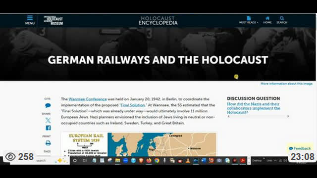 Train Transport and the Holocaust, Sept 9, 2025