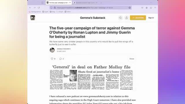 Gemma O'Doherty Update, Jan 12, 2024