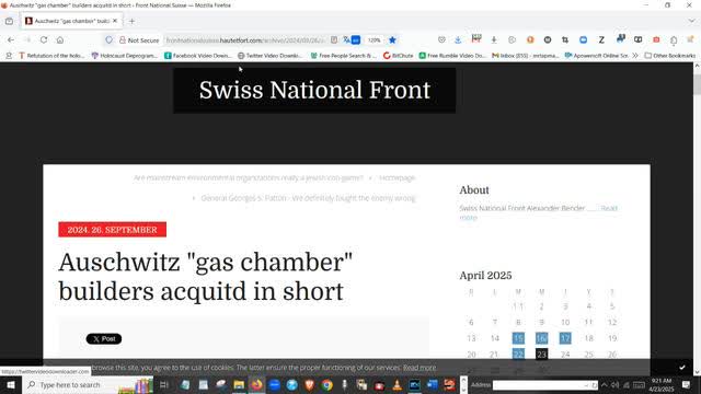 "Gas Chamber" Creators Aquitted, Apr 23, 2025